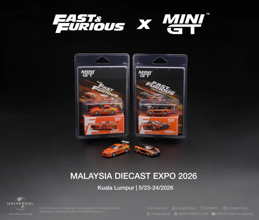 Mini GT Mazda RX-7 VeilSide Fortune Orange Chrome | 2026 Malaysia